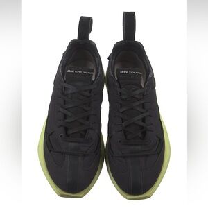 Y-3 x Adidas Shiku Run Black/Semi Frozen Yellow Canvas Low Top Athletic Sneakers